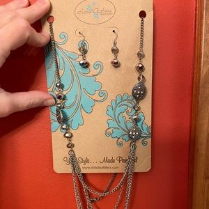Initial Outfitters Necklace and Earring Set